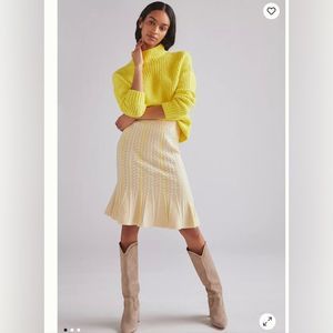 Unworn Maeve by Anthropologie Cable Knit Sweater Mini Skirt size M